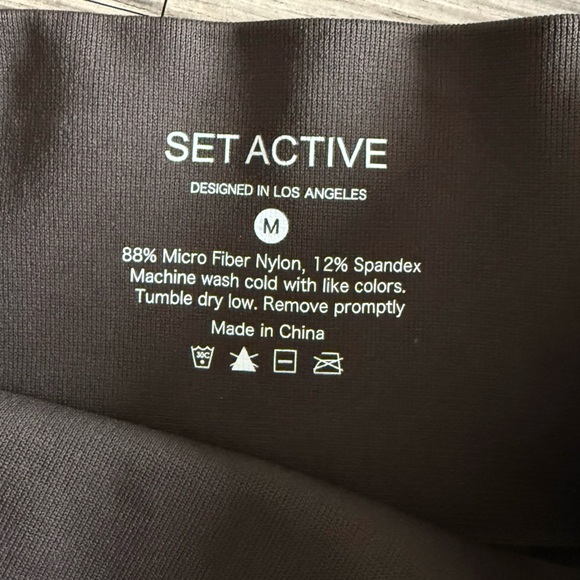 SET Active Brown Ribbed Two Piece Set - Picture 4 of 4